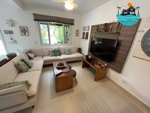 Imagem Casa em Juquehy para alugar - condomínio fechado com 5 suítes, 3 vagas, 100m da praia - Acomodação máx. 12 pessoas | Juquehy Imobiliária.