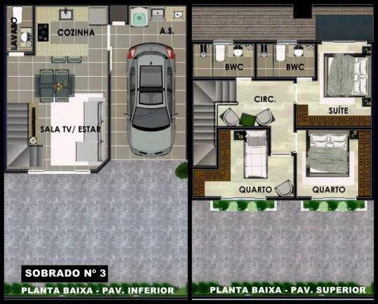 Imagem Sobrado em Construção à Venda em Cascavel - Bairro Coqueiral - 125m²