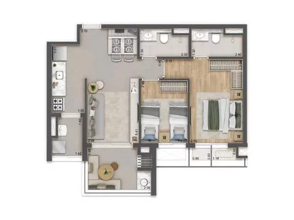 Imagem Apartamento para Venda em São Paulo / SP no bairro Vila Clementino