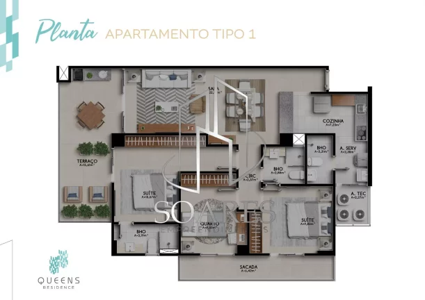 Imagem QUEENS RESIDENCE - PRACA BRASIL-Vista deslumbrante para a Baía ou para o Nascente02