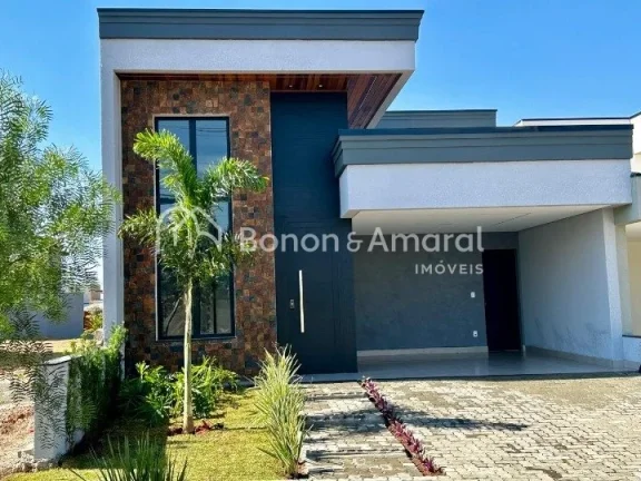 Imagem Esta linda casa térrea nova está localizada em um condomínio com excelente localização, com fá...