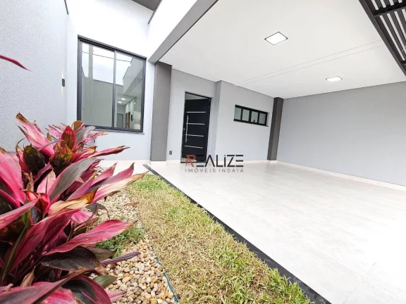 Imagem Casa com design moderno e padrão de condomínio – À venda por R$ 770.000 em Indaiatuba/SP