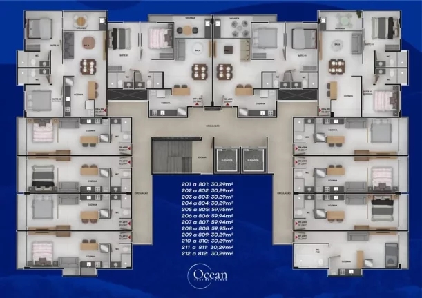 Imagem Flat com 1 dormitório à venda, 30 m² por R$ 298.538,24 - Manaíra - João Pessoa/PB