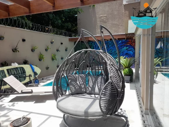 Imagem Casa em Condomínio, 30 metros da praia para Venda e Locação em Juquehy c/ 5 suítes, piscina pv - acomodação p/ 12 pessoas | Juquehy Imobiliária