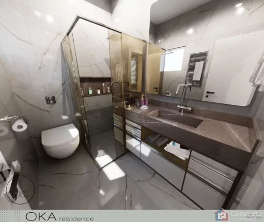 Imagem Título SEO: Apartamento 3 Suítes à Venda no Centro – 108m², 2 Vagas, Novo, R$770 mil