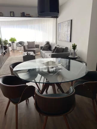 Imagem Apartamento de 116m² no Brooklin, totalmente reformado com living para 3 ambientes, sacada, lavabo,...