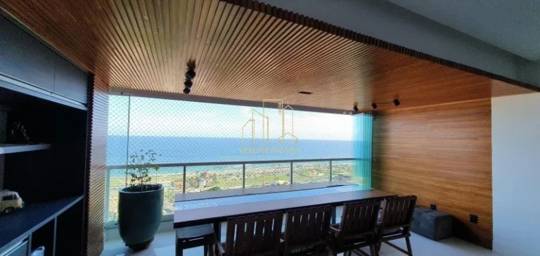 Imagem Apartamento de Luxo à Venda | Vista Mar 180º | 3 Suítes + Escritório |? Patamares Colina A