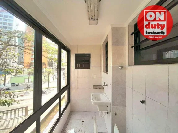 Imagem Apartamento para alugar, 130 m² por R$ 6.300,00/mês - José Menino - Santos/SP