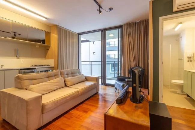 Imagem Apartamento para Venda em São Paulo, Pinheiros, 1 dormitório, 1 banheiro, 1 vaga