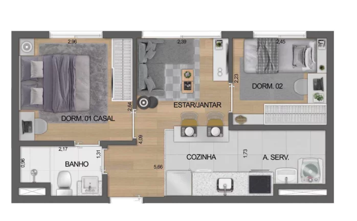 Imagem Apartamento à venda no bairro Moema - São Paulo/SP