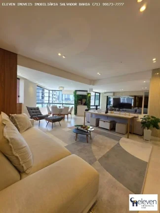 Imagem OPORTUNIDADE ÚNICA: APARTAMENTO DE LUXO NA PITUBA - PORTEIRA FECHADA! NA RUA DA GRAVIOLA 4 SUITES  INFRA E 3 VAGAS 