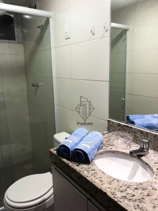 Imagem Flat mobiliado com varanda / sacada e vista lateral para o mar a 100m da praia de Intermares - FL0568