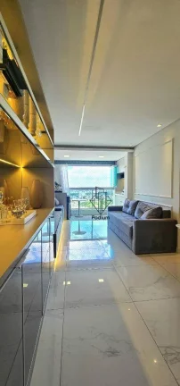 Imagem Apartamento mobiliado e equipado com varanda/sacada e área de lazer completo no Altiplano - AP2726.