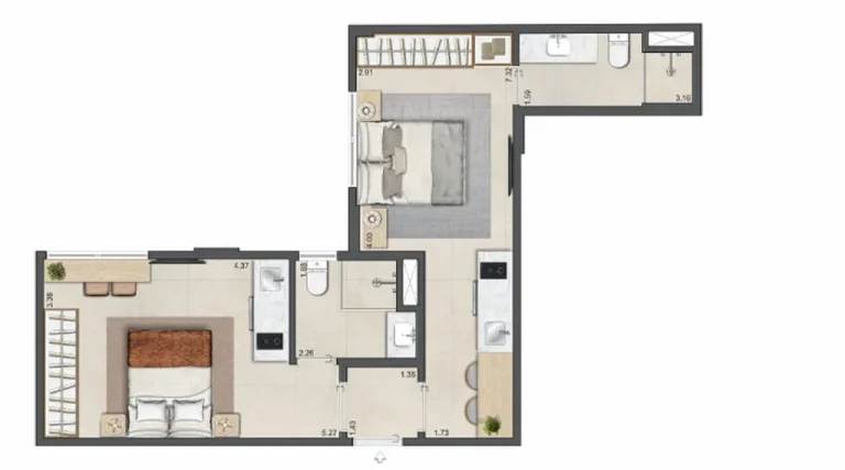 Imagem APARTAMENTO RESIDENCIAL em Rio de Janeiro - RJ, Leblon