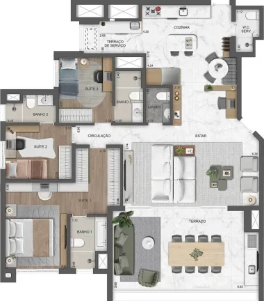 Imagem Inspirado em Miami, um residencial exclusivo. Com acabamentos e espaços compartilhados à altura de...