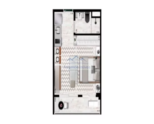 Imagem Apartamento studio última unidade na Avenida dos Carinás - Moema