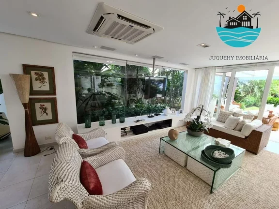 Imagem Casa a Venda em Juquehy Frente ao Mar, Aluguel Mas 12 pessoas, com 5 Suítes, vista ao mar, 350m² de área construída | Juquehy Imobiliária