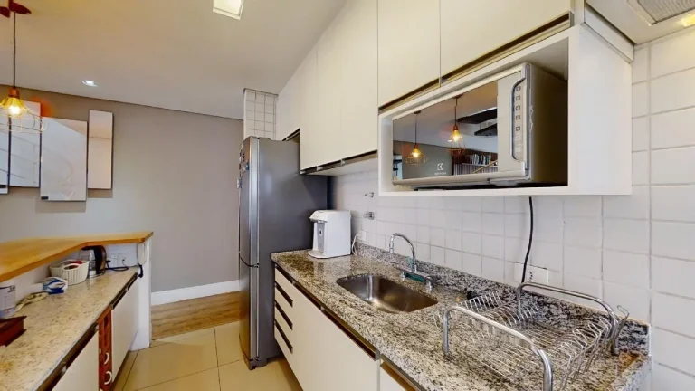 Imagem Apartamento Real Parque - 124M², 3 Dorms, 2 Suítes, 2 Salas, 2 Vagas Demarcadas, Varanda, Academia, Piscina, Lareira, Sauna, Gerador.
