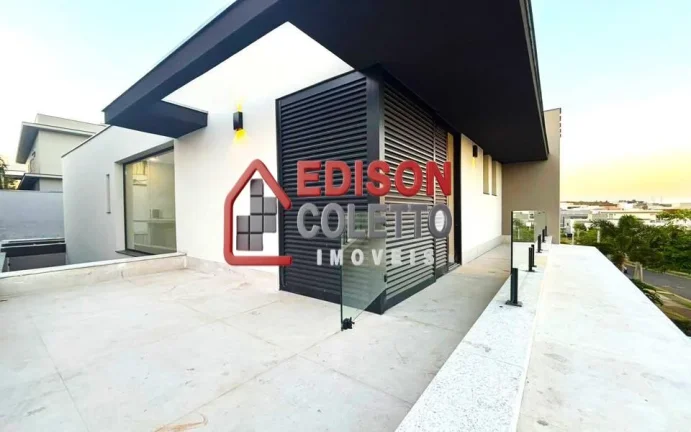 Imagem Casa nova a venda, no Residencial Villa D'Áquila, Piracicaba com 4 suítes!!