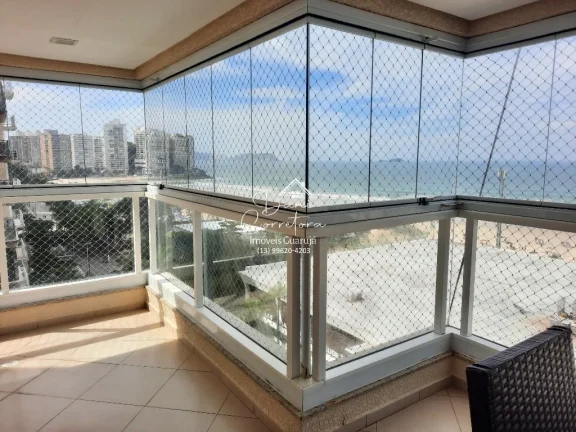Imagem Apartamento frente para o mar com varanda gourmet e lazer, Pitangueiras, Ed Maison La Plage