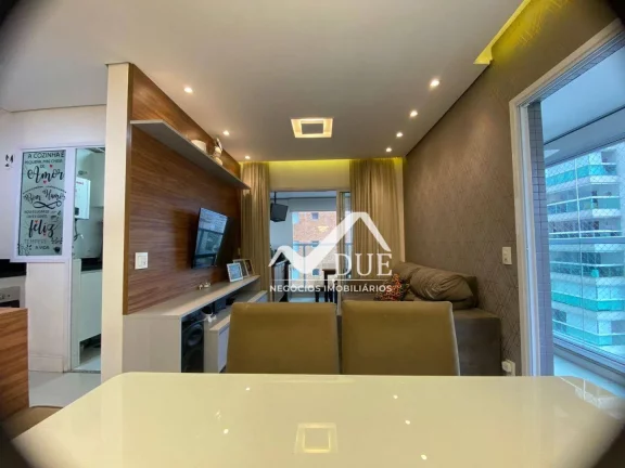 Imagem Apartamento porteira fechada, com 2 dormitórios à venda, 77 m² por R$ 960.000 - Ponta da Praia - Santos/SP