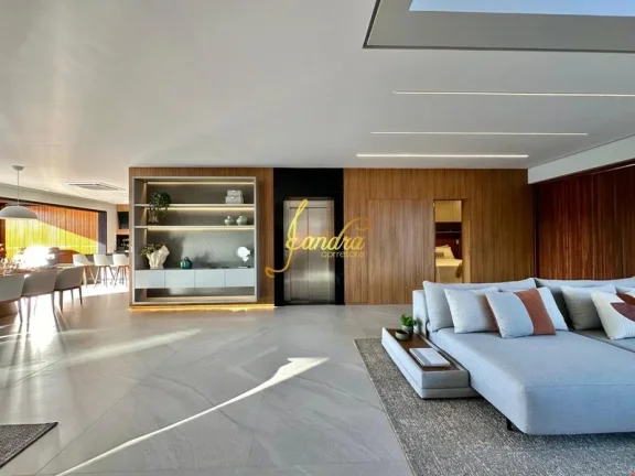 Imagem Sobrado Beira Lago, mobiliado e decorado com 05 suítes sacada/piscina
