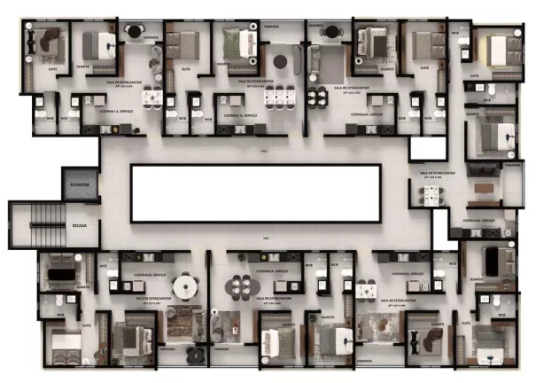 Imagem Apto - 2 Quartos - 1 Suíte - 53,60 m² - Poço, Cabedelo/PB