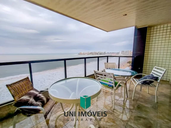 Imagem Apartamento à beira-mar em Guarapari, 4 quartos, 2 suítes, varanda ampla e 144m² de conforto