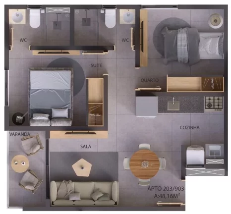 Imagem Apartamento à venda, 52 m² por R$ 318.000,00 - Jardim Cidade Universitária - João Pessoa/PB