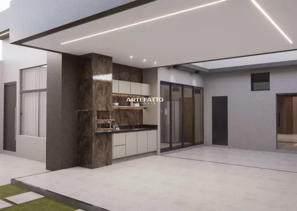 Imagem Casa à venda em Franca, Residencial Piamalim, com 3 quartos, 128m2
