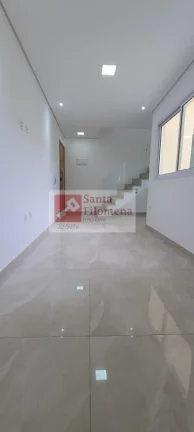 Imagem Cobertura para Venda em Santo André, Jardim Santo Antônio, 2 dormitórios, 1 suíte, 3 banheiros, 2 vagas