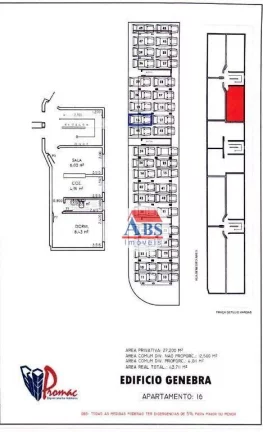 Imagem Apartamento com 1 dormitório à venda, 27 m² por R$ 172.000,00 - Vila Paulista - Cubatão/SP