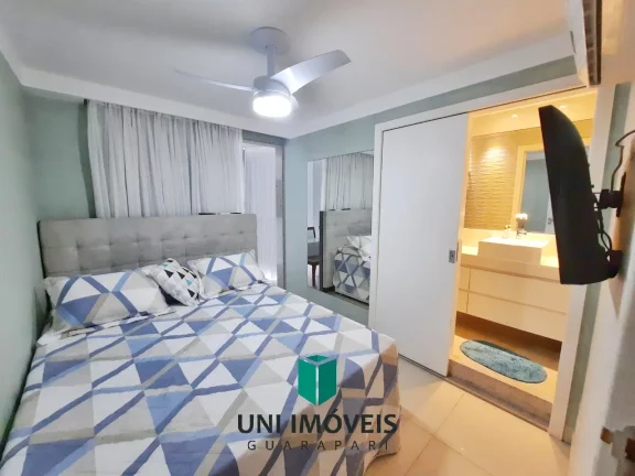 Imagem Apartamento de 130M² com 4 suítes, 2 vagas de garagem, prédio com área de lazer, Praia do morro, Guarapari-ES.