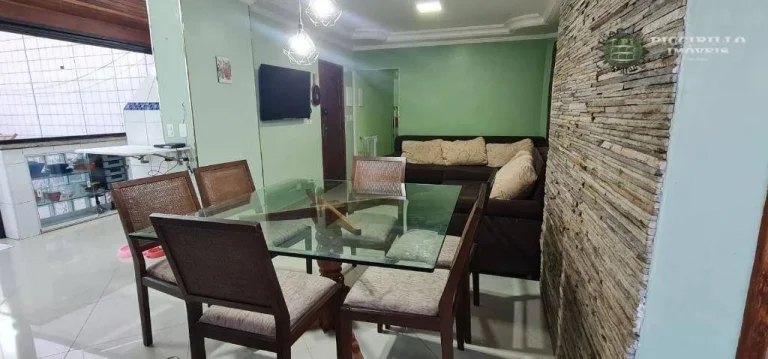 Imagem Apartamento com 3 dormitórios à venda, 176 m² por R$ 750.000,00 - Vila Assunção - Praia Grande/SP