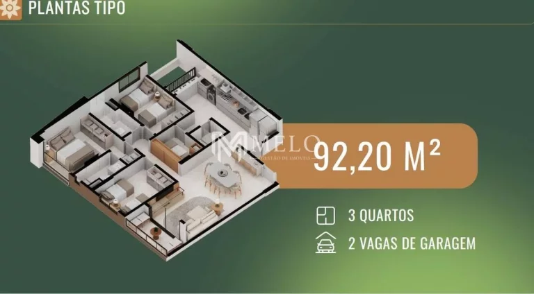 Imagem Oportunidade em POÇO DA PANELA: 92m²,03qts,01suite, 02vagas..