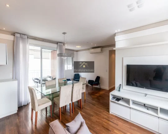 Imagem ITAIM BIBI LOCAÇÃO APARTAMENTO TOTALMENTE MOBILIADO 2 SUÍTES SALA 2 AMBIENTES LAVABO AR-CONDICIONADO VARANDA ANDAR ALTO 2 VAGAS LAZER COMPLETO