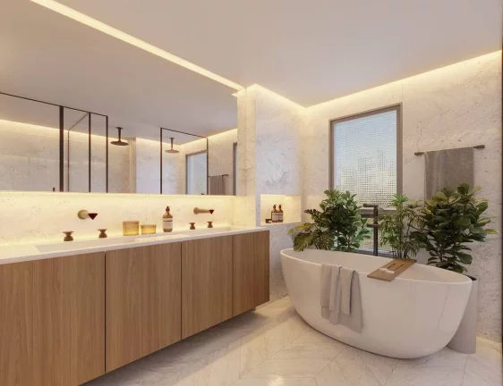 Imagem Apartment for sale in São Paulo, Luxuoso apartamento à venda no Condomínio Edson 1400 Campo Belo, com 4 suítes, 255m² e 4 vagas. Em São Paulo, Brasil.