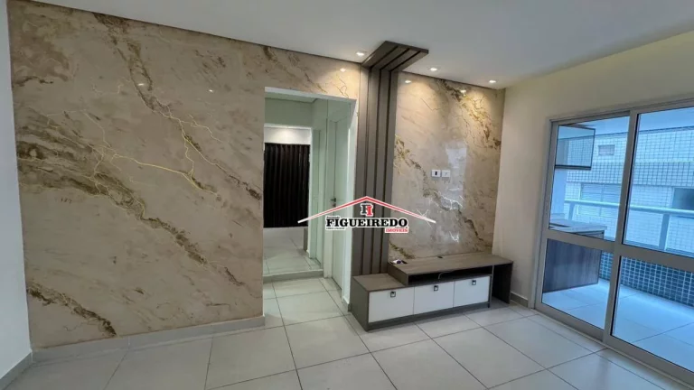 Imagem Apartamento com 1 dormitório à venda, 46 m² por R$ 385.000 - Vila Guilhermina - Praia Grande/SP