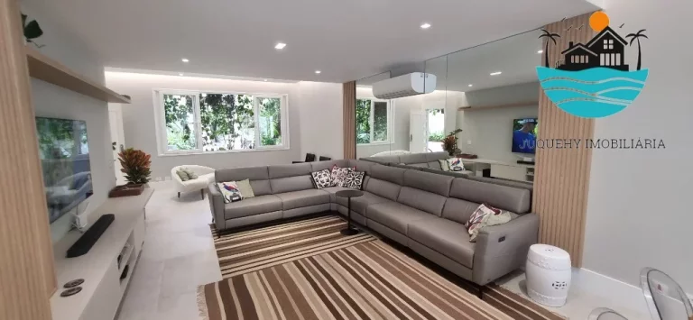 Imagem Casa Temporada Juquehy em Condomínio - com 5 suítes, 1 térrea, 3 vagas, piscina privativa, 150m da praia - Max. 10 pessoas | Juquehy Imobiliária