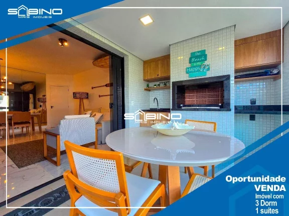 Imagem Apartamento à venda, 3 dormitórios 1 suíte 94m² de área útil, 2 vagas – Riviera de São Lourenço.