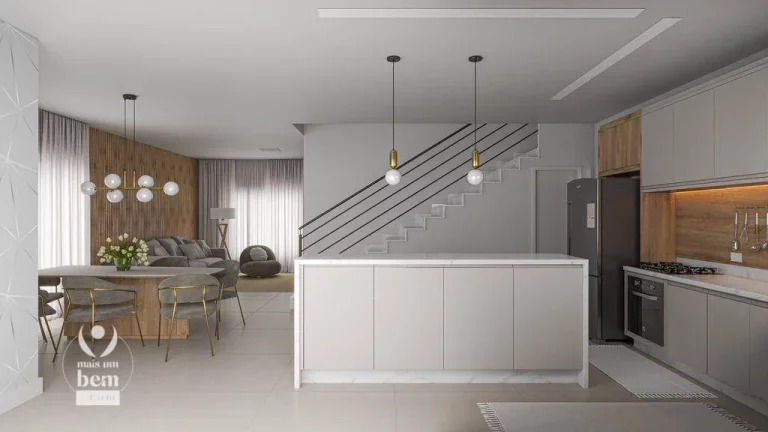 Imagem CASA ALTO PADRÃO EM CONDOMÍNIO ÚNICO com 3 quartos à venda, 143 m² por R$ 1.600.000 - Orleans - Curitiba/PR