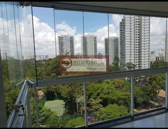 Imagem Espaçoso apartamento com sacada em Santo Amaro - São Paulo: 160M², 3 quartos e 4 banheiros à venda ou locação por R$7.000