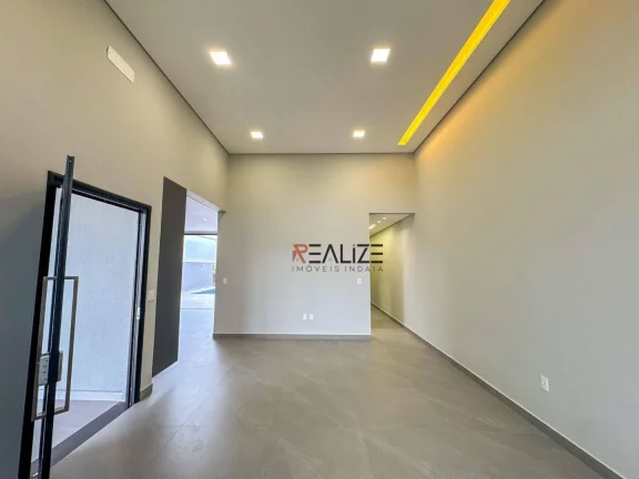 Imagem Modernidade e sofisticação casa térrea com escritório à venda, 211 m² por R$ 1.790.000 - Condomínio Fechado - Indaiatuba/SP