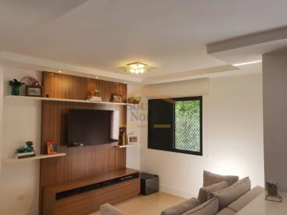 Imagem Apartamento de 84m², conta com 2 dormitórios, sendo 1 suíte, 2 banheiros, dispõe de ar-condicion...