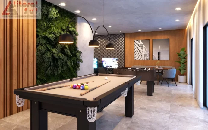 Imagem Apartamento à venda em Praia Grande-SP, Guilhermina: 2 quartos, 1 suíte, 1 sala, 2 banheiros, 1 vaga, 76m².