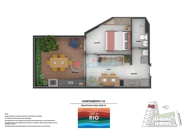 Imagem Garden à venda 1 Quarto 47.26M Centro Rio de Janeiro - RJ | Cores do Rio - Residencial Imagem Garden à venda 1 Quarto 47.26M Centro Rio de Janeiro - RJ | Cores do Rio - Residencial