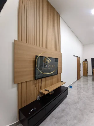 Imagem Casa térrea, 3 Dormitórios (3 suítes), 4 vagas, 300m², Condomínio Malibu.