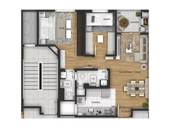 Imagem Sollaris Residencial - Apartamento à venda no bairro Tingui - Curitiba/PR