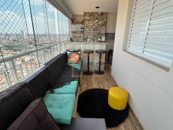Imagem Apartamento com 3 dormitórios, sendo 1 suíte e 2 banheiros, novo e bem conservado, com varanda sil...