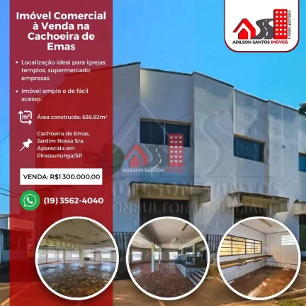 Armazém/Barracão com 1 dorm, Jardim Limoeiro, Pirassununga - R$ 1.3 mi, Cod: 89